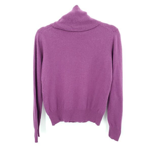 VTG 90s Fenn Wright Manson 100% Cashmere Turtleneck Sweater 40/M Purple - Picture 2 of 16